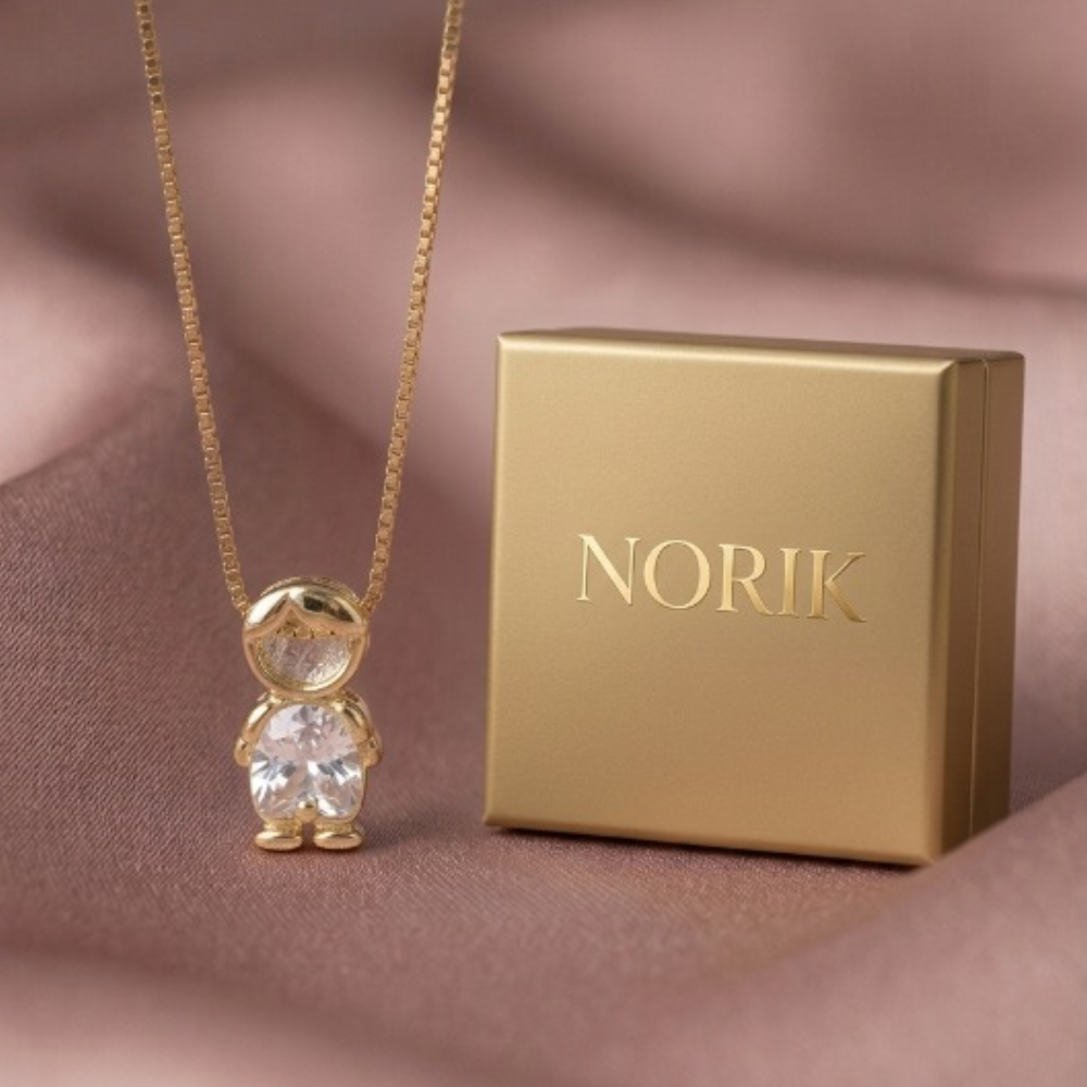 NORIK™ Collana Mamma con Ciondoli dei Figli