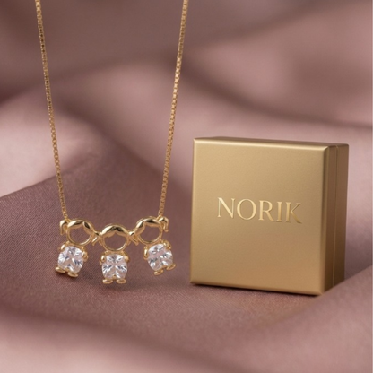 NORIK™ Collana Mamma con Ciondoli dei Figli