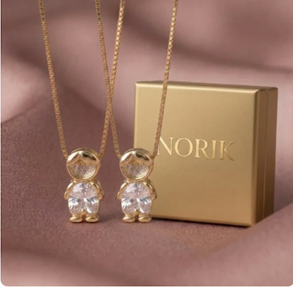 NORIK™ Collana Mamma con Ciondoli dei Figli