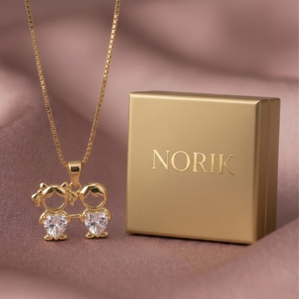 NORIK™ Collana Mamma con Ciondoli dei Figli