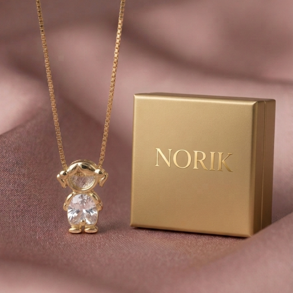 NORIK™ Collana Mamma con Ciondoli dei Figli