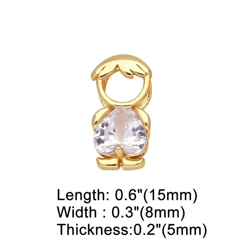 NORIK™ Collana Mamma con Ciondoli dei Figli