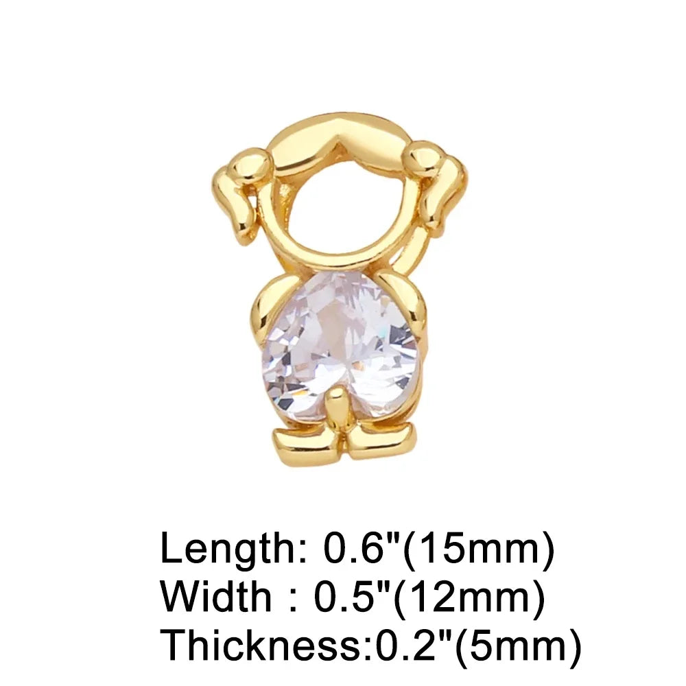 NORIK™ Collana Mamma con Ciondoli dei Figli